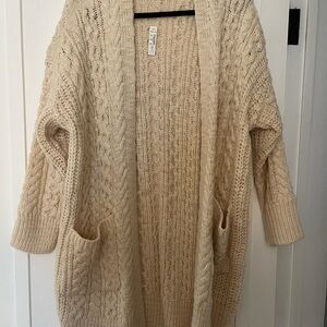 Madewell New Cable Knit cardigan